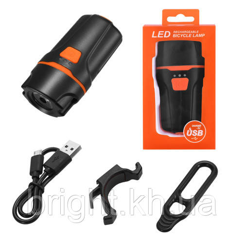 Велосипедний ліхтар BC11Pro-XPE SMART LIGHT, індикація заряду, Waterproof, акум., ЗУ micro USB