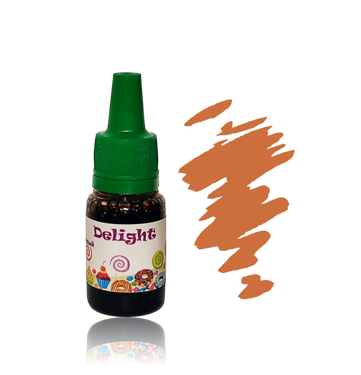 Рідкий харчовий барвник Шоколадний 10ml Delight.на водній основі