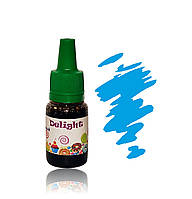 Рідкий харчовий барвник Блакитний 10ml Delight.на водній основі