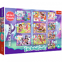 Пазлы Trefl Приключения Енчантималс Mattel Enchantimals 10в1 (90354)