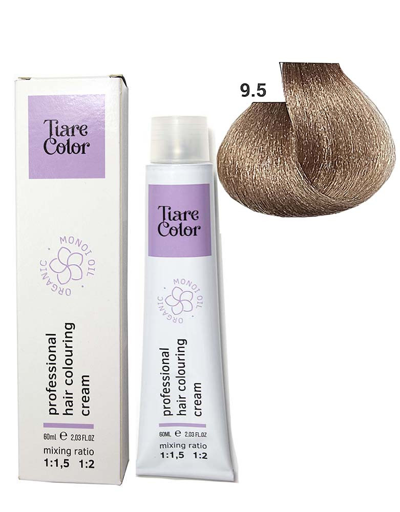 Крем-фарба для волосся Tiare Color №9.5 Very light mahogany blonde 60 мл