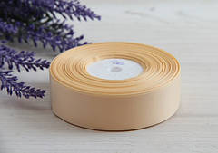 Репс 2,5 см, вершковий РУЛОН