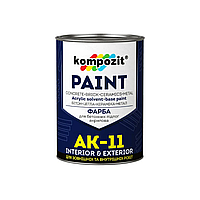 Краска для бетонных полов Kompozit AK-11 белый 1кг