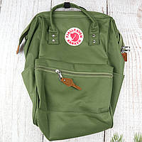 Рюкзак Fjallraven Kanken Klassic 16л зеленый хаки / Школьный портфель Канкен Totepack 16л (Полиэстер)