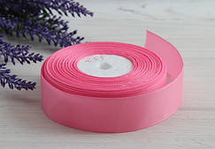 Репс 2,5 см, цукерковий рожевий РУЛОН