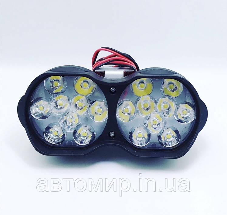LED фара 12-24 Вольт. Світлодіодна лэд фара 12 діодів L-18