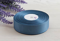 Репс 2,5 см, синій припилений РУЛОН