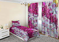 Комплект для спальни "Ковер из орхидей" - Любой размер! Читаем описание!