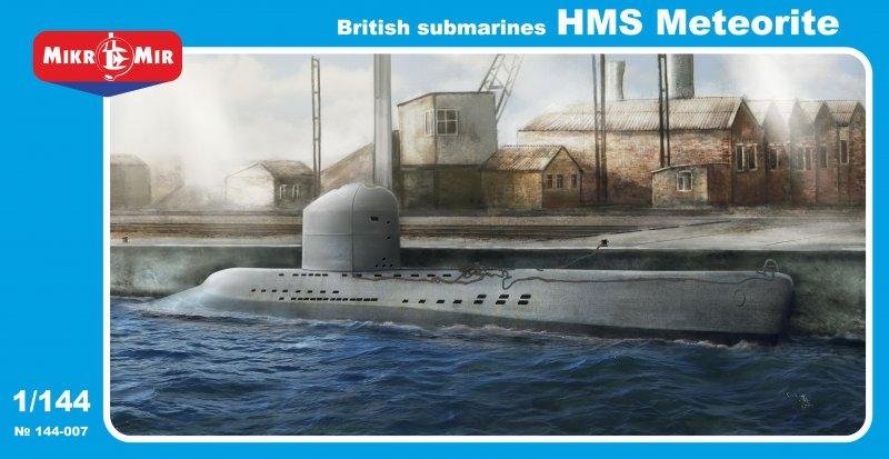 Пластикова модель 1/144 Mikro Mir 144-007 британський підводний човен HMS Meteorite