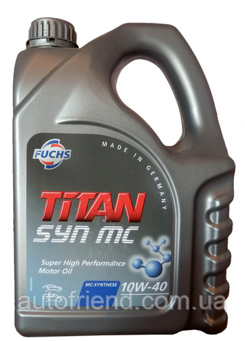 Полусинтетическое моторное масло TITAN (Титан) SYN MC SAE 10W-40 5л. - фото 1 - id-p223642654