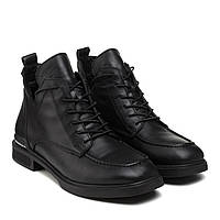 Ботинки женские кожаные черные на шнуровке Guero 39 37 38