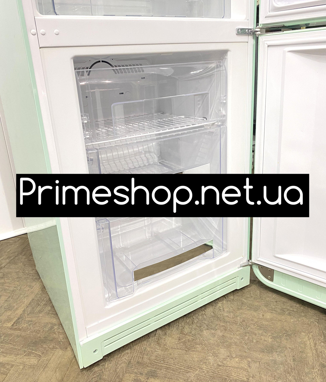 Холодильник SMEG отдельностоящий No Frost 193 см бирюзовый из Германии б\у ЕВРОПА - фото 4 - id-p1466132017