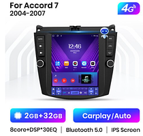Junsun 4G Android магнітолу для Honda Accord 7 2003 2004 2005 2006 2007 wifi 2+32 Tesla style