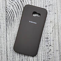 Чехол Samsung A320F Galaxy A3 2017 силиконовый коричневый для телефона