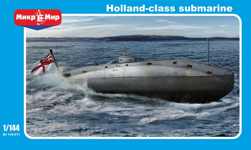 Пластикова модель 1/144 Mikro Mir 144-011 Holland class submarine