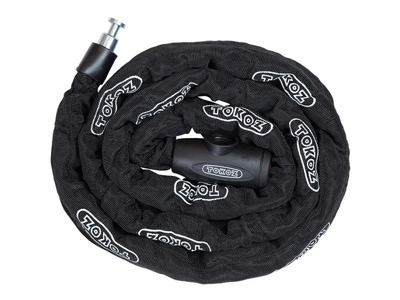 Замок для мотоцикла TOKOZ MOTO з ланцюгом 200см 2KEY ТК8 чорний (Чехія)