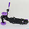 Самокат 5 в 1 триколісний 97240 Best Scooter Сонечко абстракція фіолетовий, фото 3