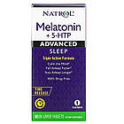 Natrol, мелатонін + 5-HTP, покращений сон, 60 двошарових таблеток