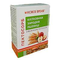 Клетчатка зародышей пшеницы с яблочным пектином Пектосорб, 200 г, Новое время