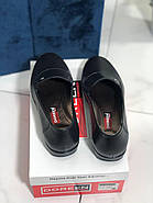 Туфлі жіночі  Doren 20121-000-siah у чорній шкірі на низькому ходу 37, фото 5