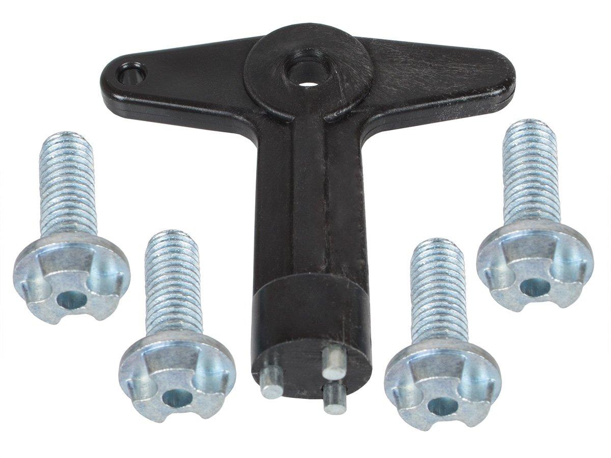 Renault Clio II III Laguna II Megane і II Modus Scenic II ключ + 4 болта кришок ковпачків комплектект, фото 1