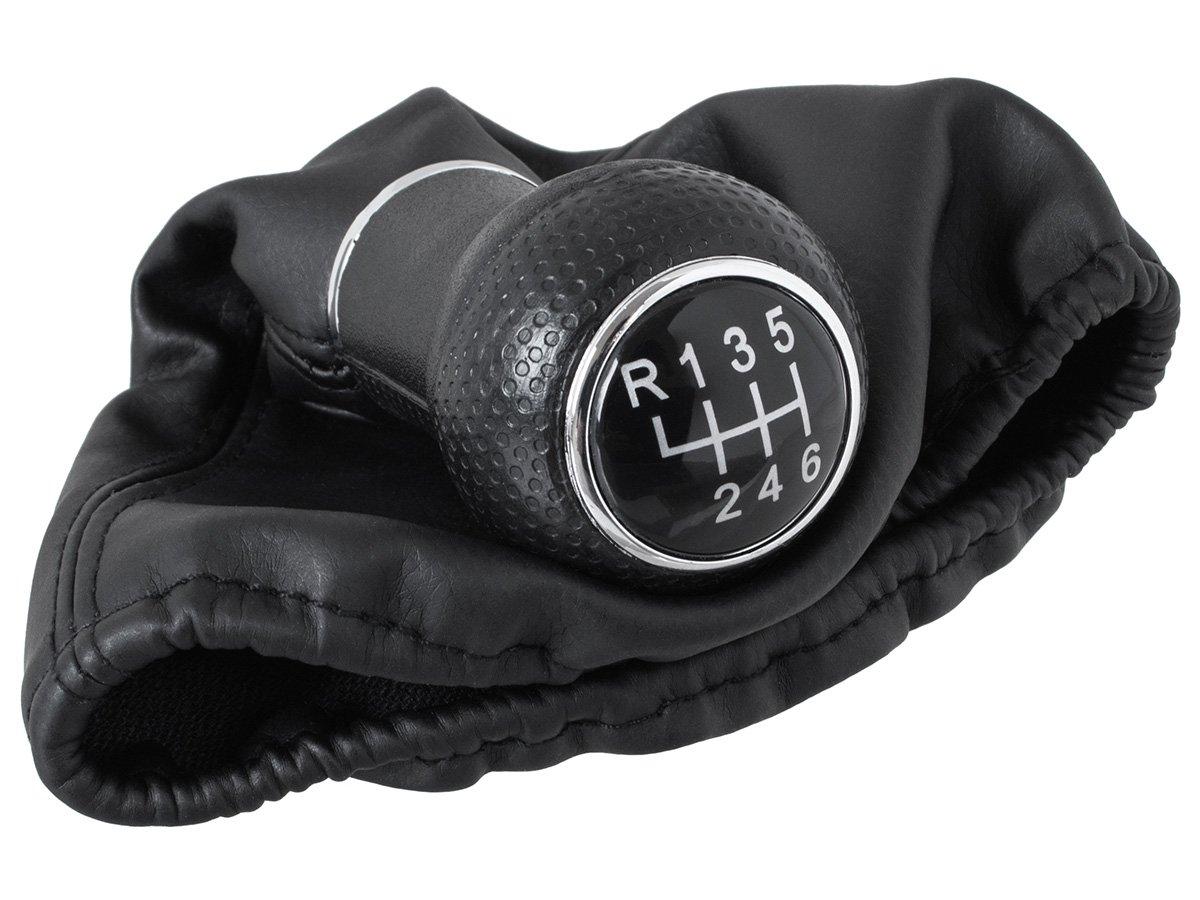 Seat Leon 99-06 ручка перемикання передач чорний + чохол 6 передач, арт. DA-21058