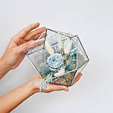 Флораріум з мохом, довговічними рослинами і розою «Blue rose» 2.0, фото 6