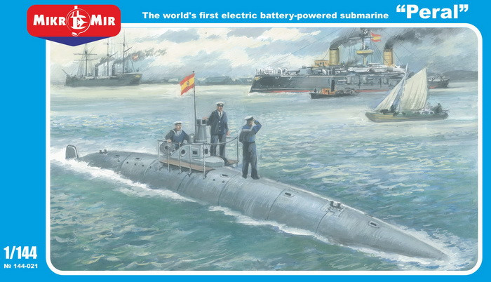 Пластикова модель 1/144 Mikro Mir 144-021 Іспанська підводний човен Peral