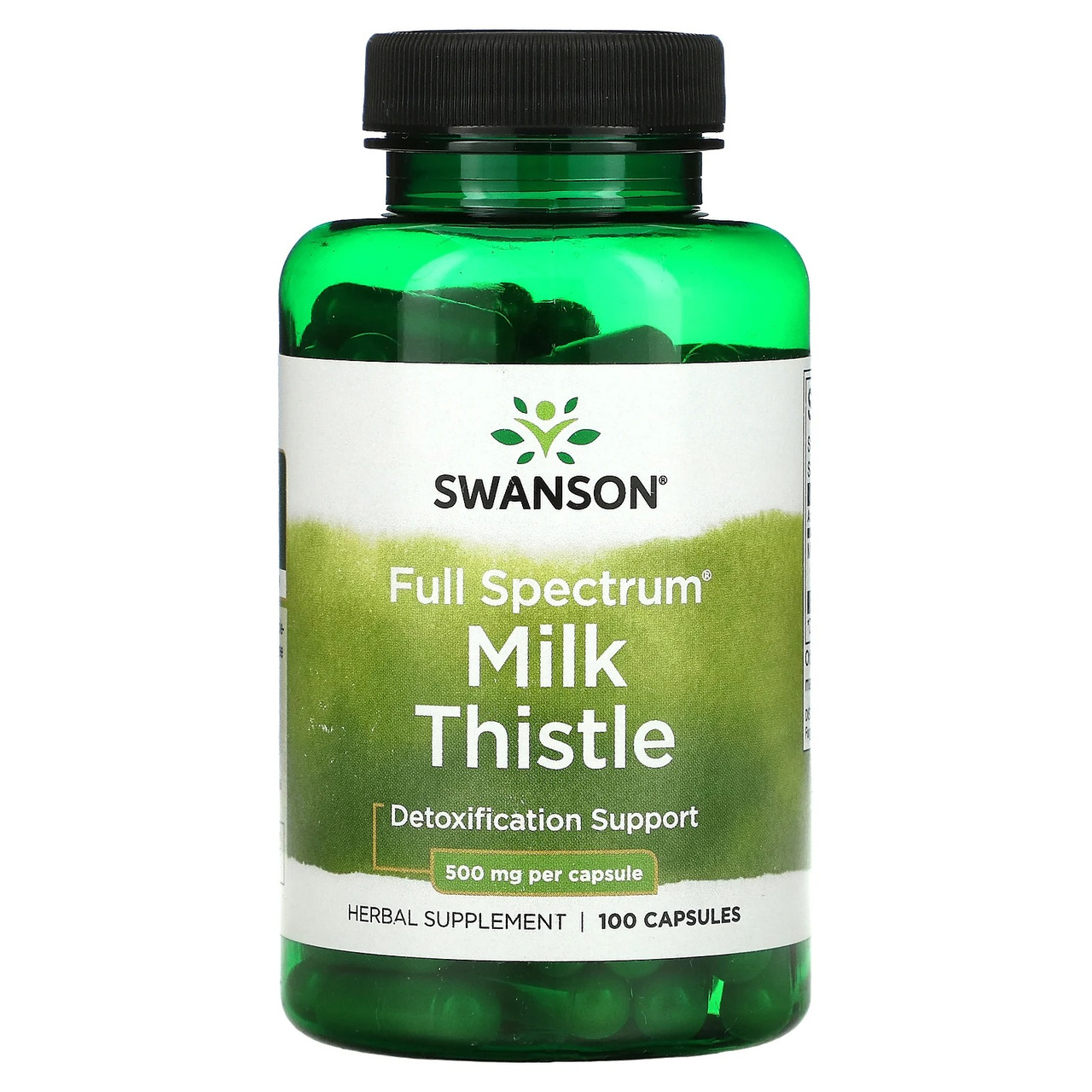 Розторопша 500 мг Swanson Milk Thistle для здоров'я печінки 100 капсул