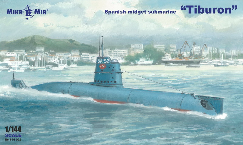 Пластикова модель 1/144 Mikro Mir 144-022 іспанський підвоний човен Tiburon