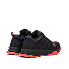 Чоловічі кросівки з натуральної шкіри Adidas Terrex Black комфортні демісезонні спортивні шкіряні кросівки, фото 3