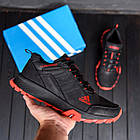 Чоловічі кросівки з натуральної шкіри Adidas Terrex Black комфортні демісезонні спортивні шкіряні кросівки, фото 10
