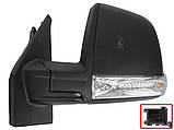 Fiat Doblo 2010 - зовнішнє дзеркало з електроприводом чорне без датчика ліве, фото 2