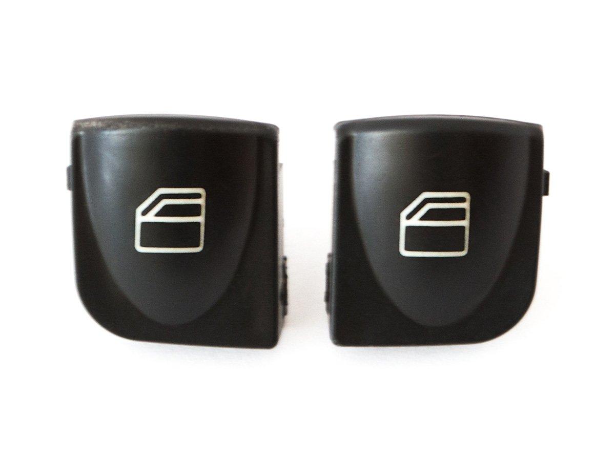 Мерседес W203 C-клас 00-06 накладки кнопок склопідіймача в ліва панель 2 шт. комплект., фото 1