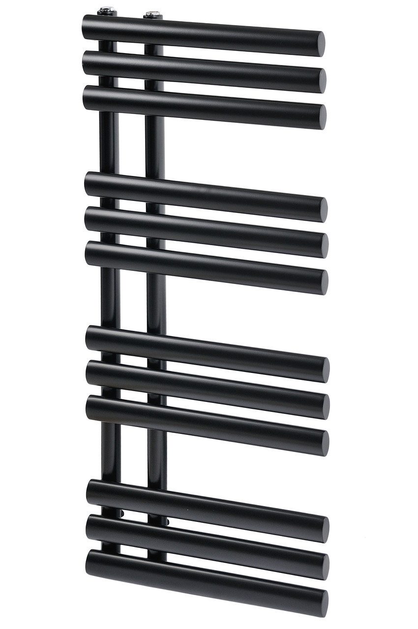 Дизайнерська рушникосушка Grasse 12/1130 чорний матовий, фото 1