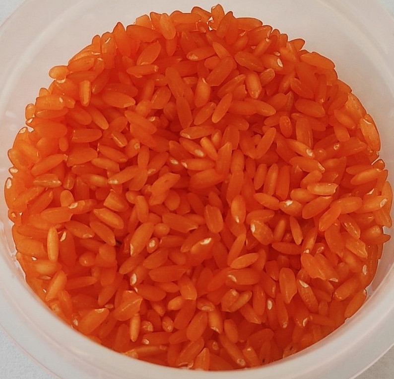 Кольоровий рис для дитячої творчості 200 грамів (помаранчевий)
