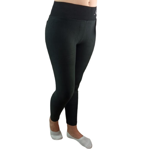 Женские зимние лосины брюками на меху, Angel Ласточка чёрные размер M, (маломерят)30032187 - фото 3 - id-p1463289129