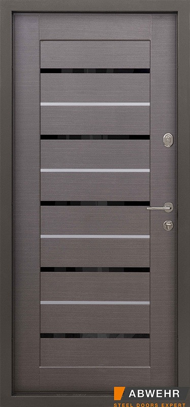 Дверь металлическая Абвер Kale Dominga Венге Серый Горизонт для улицы - фото 3 - id-p1412072456