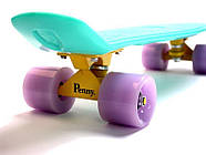 Penny Board Turquoise SD Pastel Series | Пенні борд бірюзовий світяться колеса (1819484818), фото 5