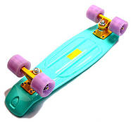 Penny Board Turquoise SD Pastel Series | Пенні борд бірюзовий світяться колеса (1819484818), фото 4