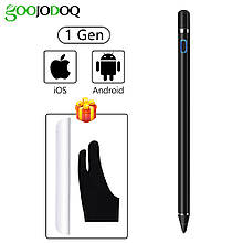 Універсальний Стилус Goojodoq Active 1 Gen Android iPhone (iPad до 2017) 1.5 mm Black