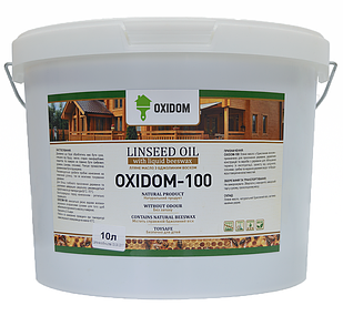 OxiDom-100 – льняна олія для дерева з бджолиним воском 10 л.
