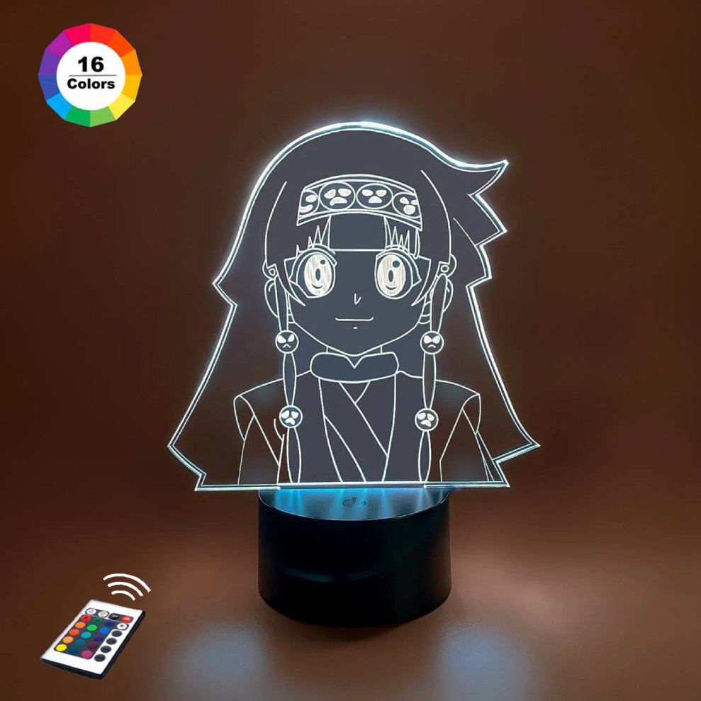 3D нічник "Алука Золдик" (ВОЛІЧНЕ ЗОБРАЖЕННЯ)+ пульт ДК + мережевий адаптер + батарейки (3ААА) 3DTOYSLAMP