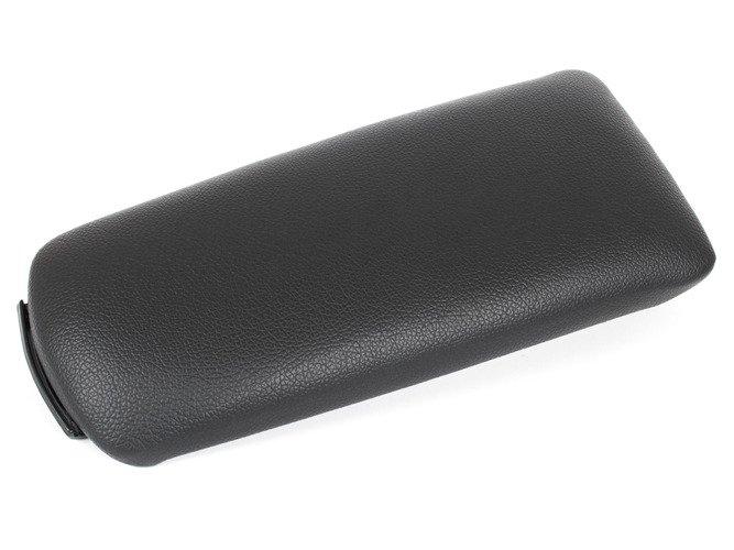 Audi A4 B6 00-04 кришка підлокітника з кнопкою і оббивкою комплектект чорна штучна шкіра товсті петлі