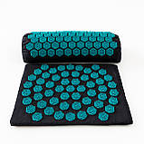 Масажний килимок Аплікатор Кузнєцова + валик + подушка масажер для спини/шиї/ніг OSPORT Lotus Set (n-0003), фото 6