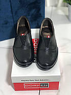 Туфлі жіночі  Doren 20206-000-siyah шкіряні на низькому ходу 37, фото 4