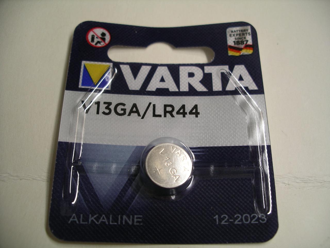 Батарейка V13GA Varta AG13 / LR44 1.5V Alkaline