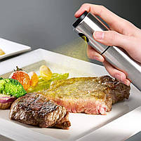 Металевий розпилювач для олії та оцту зі шкалою контролю рівня 100мл Cooking House, фото 9