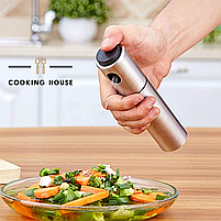 Металевий розпилювач для олії та оцту зі шкалою контролю рівня 100мл Cooking House, фото 10