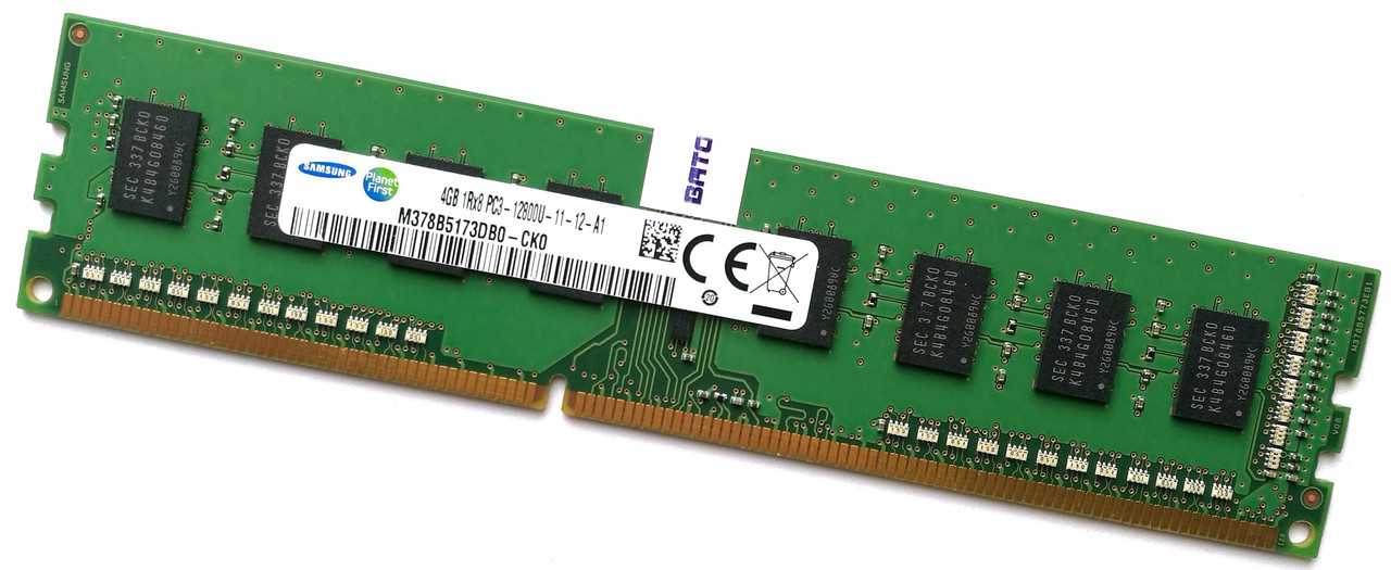 Оперативна пам'ять Samsung DDR3 4Gb 1600MHz PC3-12800U 1Rx8 CL11 (M378B5173DB0-CK0) Б/В
